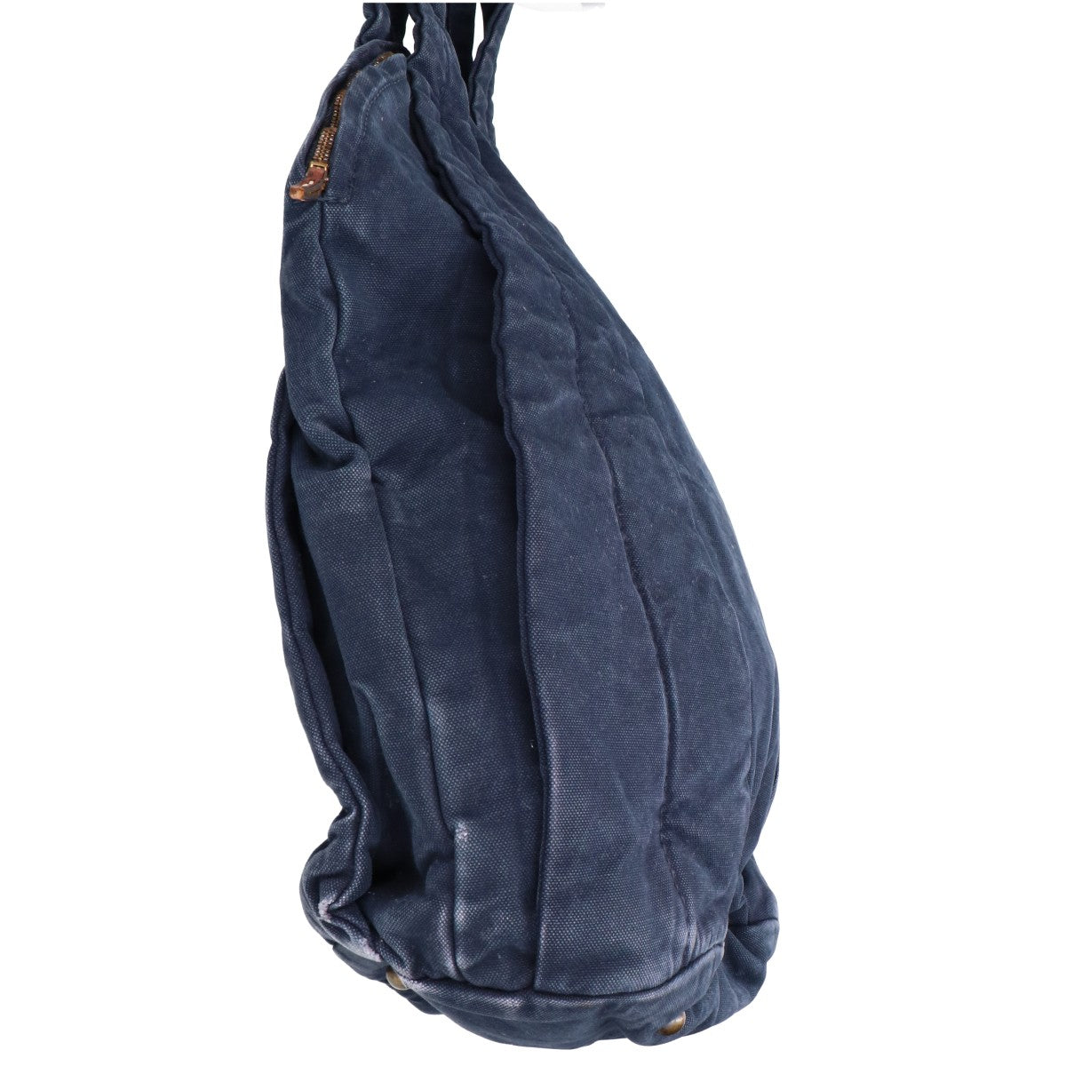 KAPITAL Vintage Processed Canvas Tote Bag Navy Size ONE SIZE