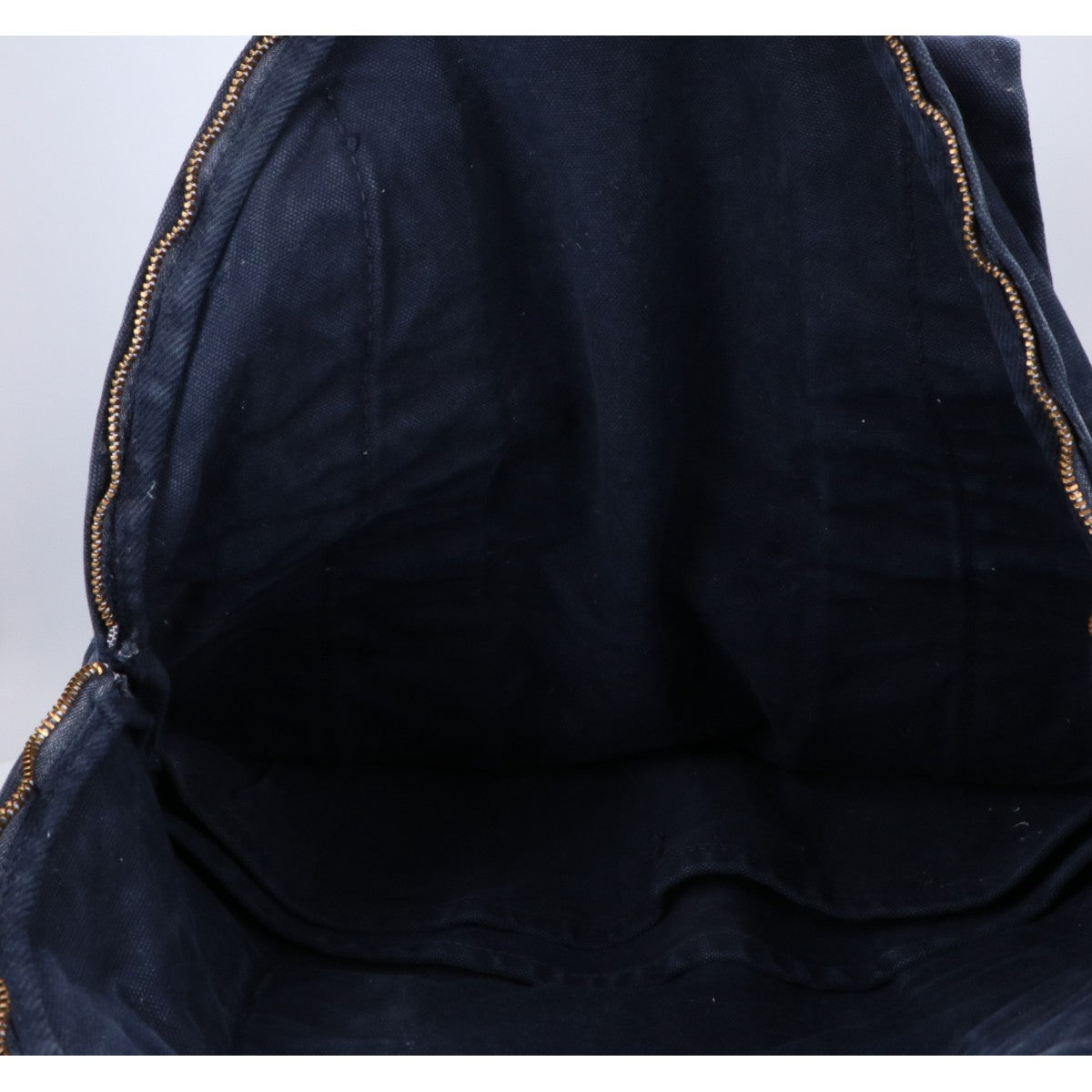 KAPITAL Vintage Processed Canvas Tote Bag Navy Size ONE SIZE