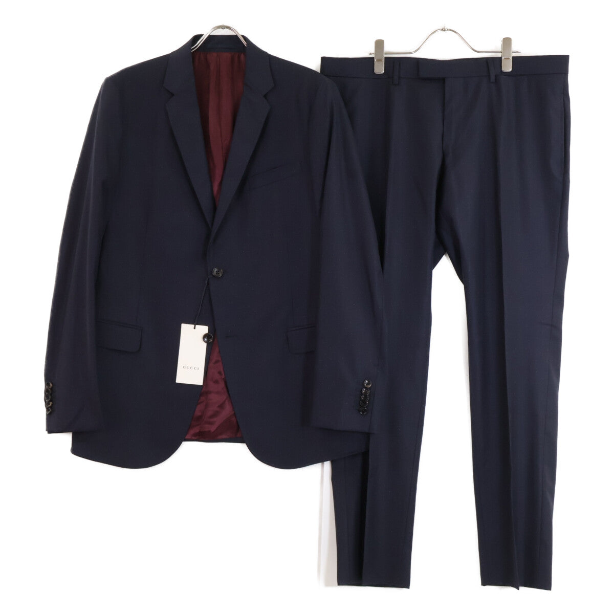 GUCCI Dot Pattern Wool 2B Single Suit Size 7ｰ54R