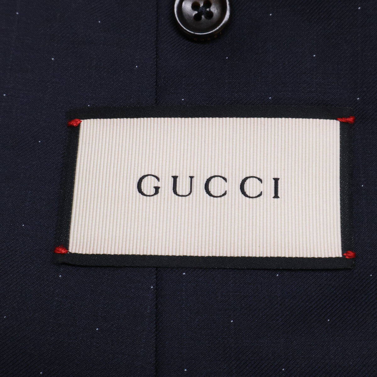 GUCCI Dot Pattern Wool 2B Single Suit Size 7ｰ54R