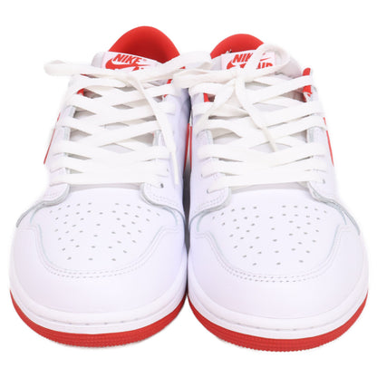 NIKE Air Jordan 1 Retro Low OG Sneakers White/Red Size 11
