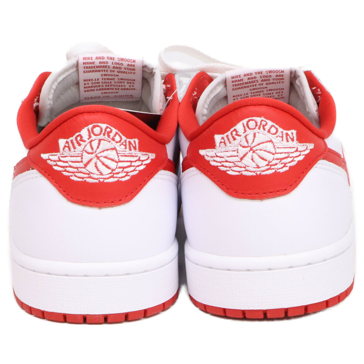 NIKE Air Jordan 1 Retro Low OG Sneakers White/Red Size 11