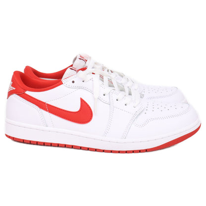 NIKE Air Jordan 1 Retro Low OG Sneakers White/Red Size 11