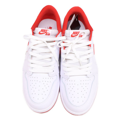 NIKE Air Jordan 1 Retro Low OG Sneakers White/Red Size 11