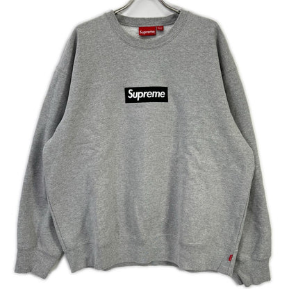 Supreme 22AW Box Logo Crewneck Gray Cotton Size XL