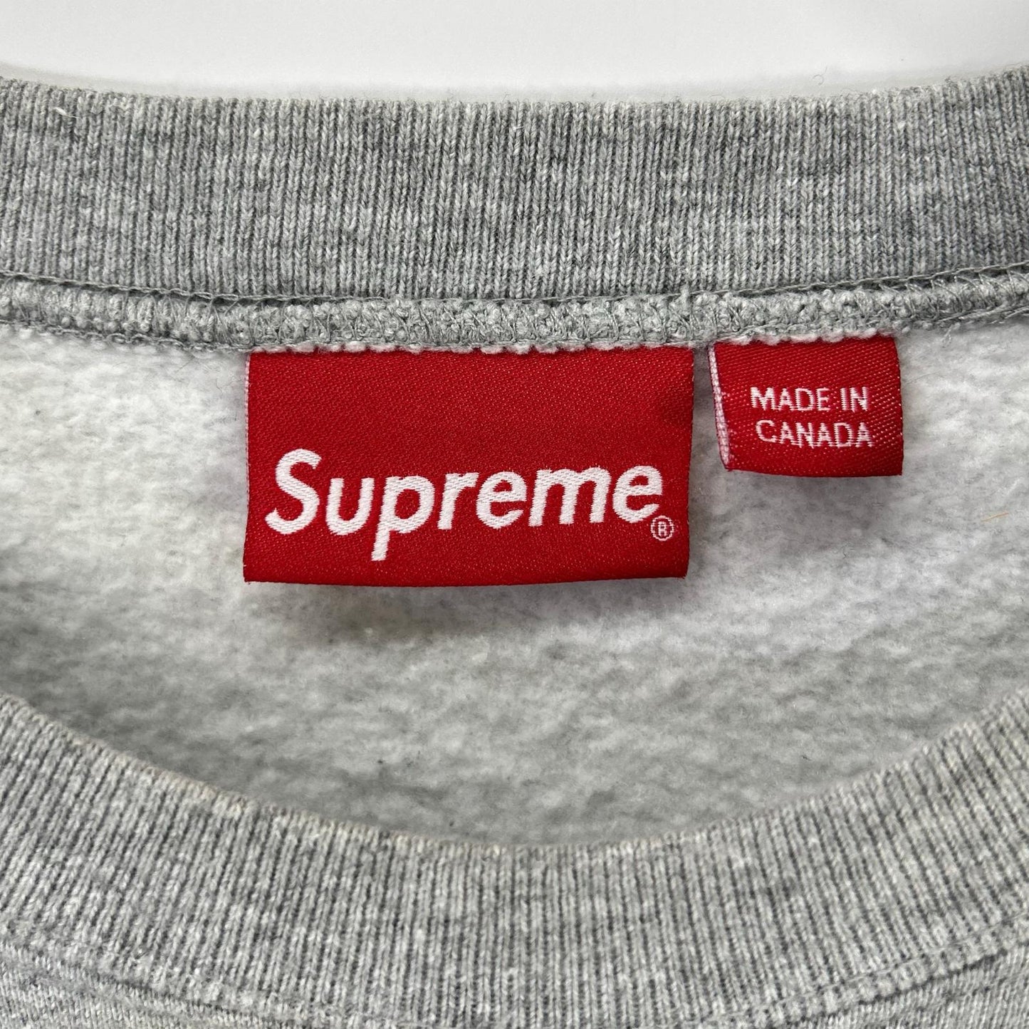 Supreme 22AW Box Logo Crewneck Gray Cotton Size XL