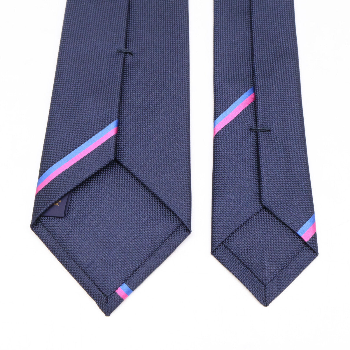 LOUIS VUITTON LV Bottom Stripe Silk Tie Navy Size ONE SIZE