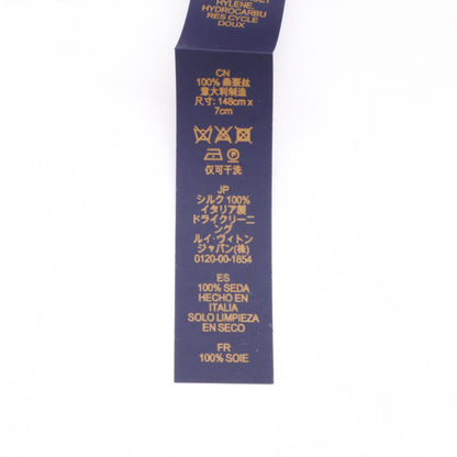 LOUIS VUITTON LV Bottom Stripe Silk Tie Navy Size ONE SIZE