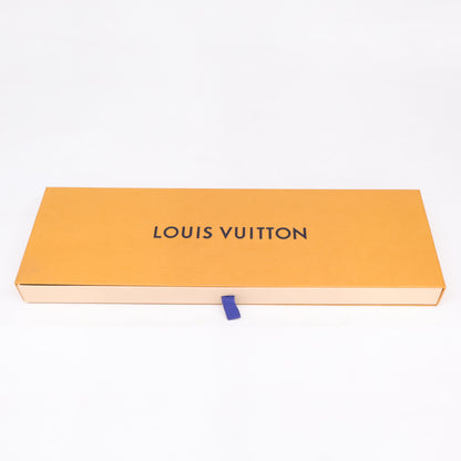 LOUIS VUITTON LV Bottom Stripe Silk Tie Navy Size ONE SIZE