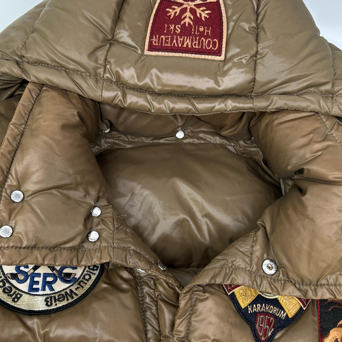 MONCLER 41305 K2 Special Brown Down Jacket Size 2