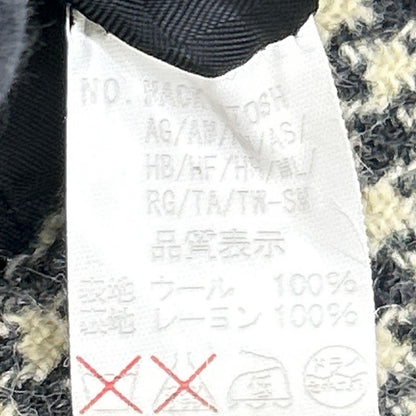 MACKINTOSH Houndstooth Wool Coat Beige/Black Size 38