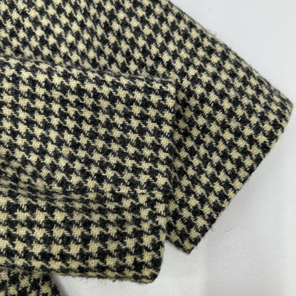 MACKINTOSH Houndstooth Wool Coat Beige/Black Size 38