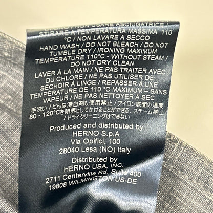 HERNO IM0126U Trench Coat Blue Cotton Size 46