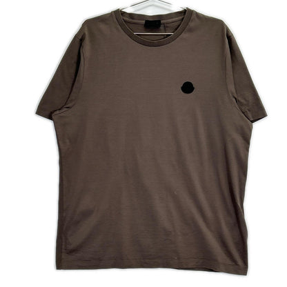 MONCLER 23SS Back Logo T-Shirt Brown Cotton Size L
