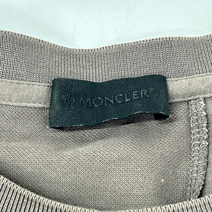 MONCLER 23SS Back Logo T-Shirt Brown Cotton Size L