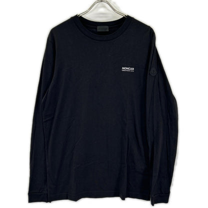 MONCLER 23SS Cotton Back Logo Long Sleeve T-Shirt Black Size M