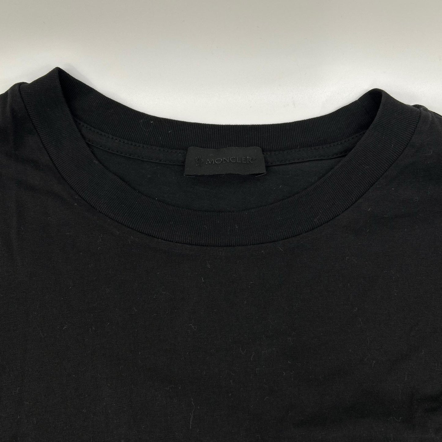 MONCLER 23SS Cotton Back Logo Long Sleeve T-Shirt Black Size M