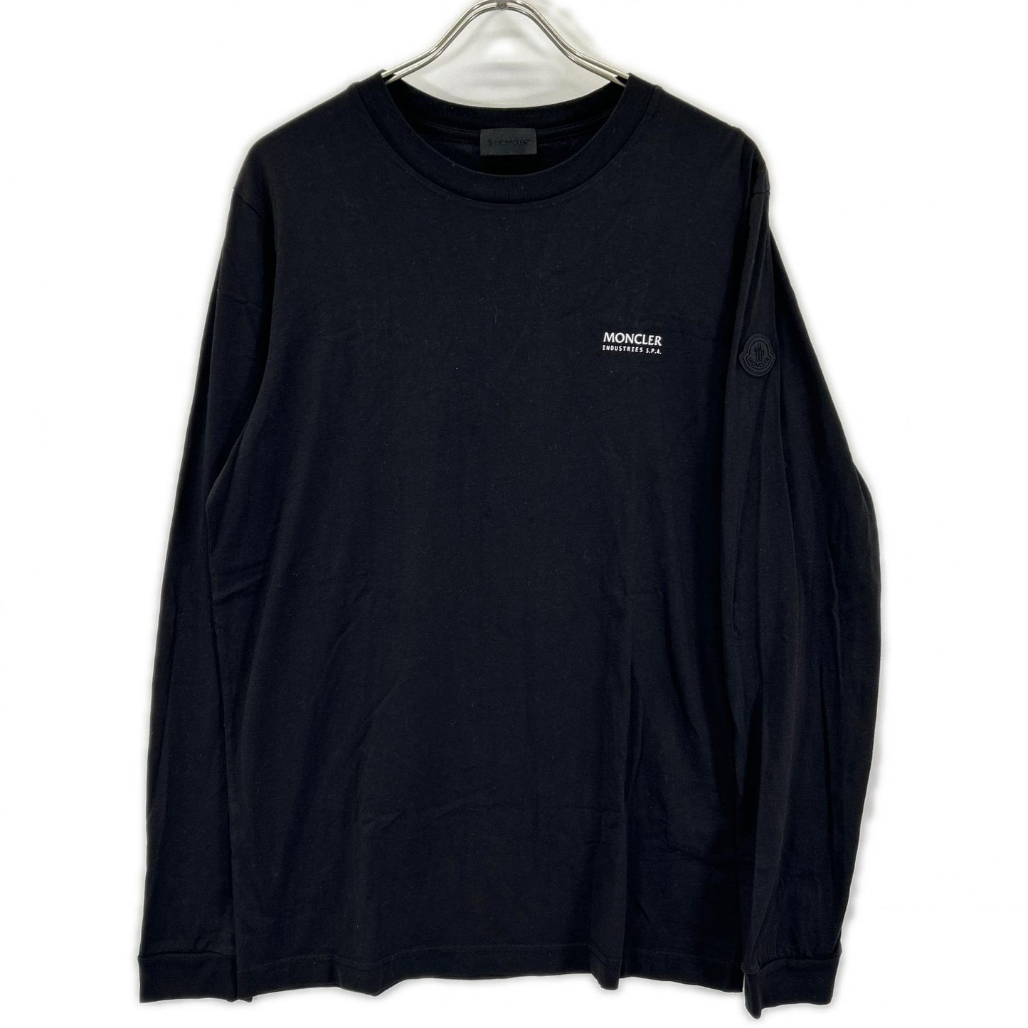 MONCLER 23SS Cotton Back Logo Long Sleeve T-Shirt Black Size M