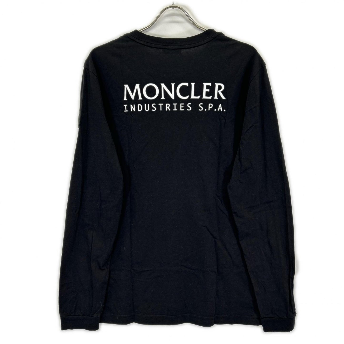 MONCLER 23SS Cotton Back Logo Long Sleeve T-Shirt Black Size M