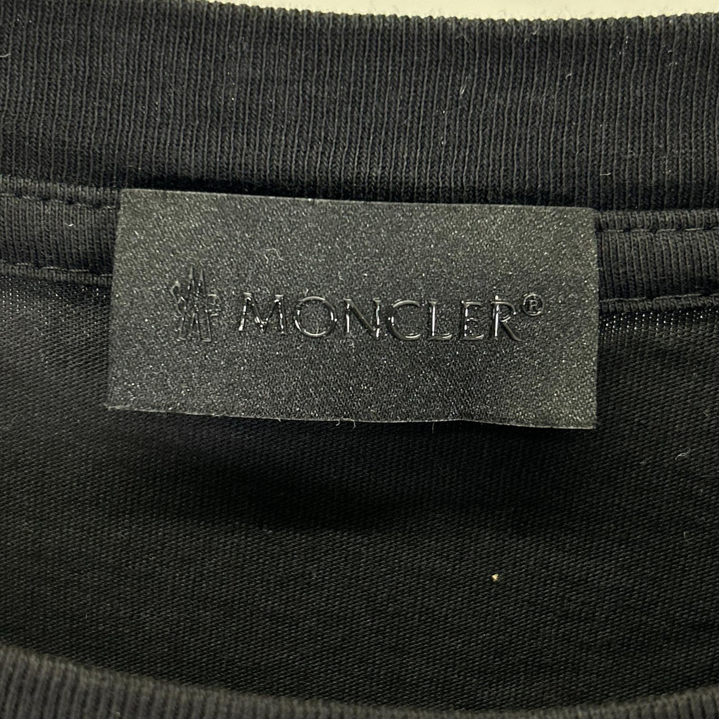 MONCLER 23SS Cotton Back Logo Long Sleeve T-Shirt Black Size M