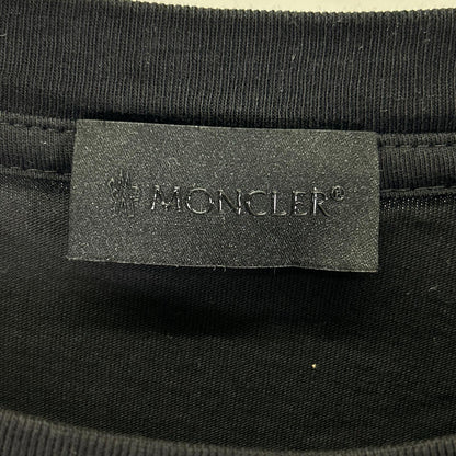 MONCLER 23SS Cotton Back Logo Long Sleeve T-Shirt Black Size M