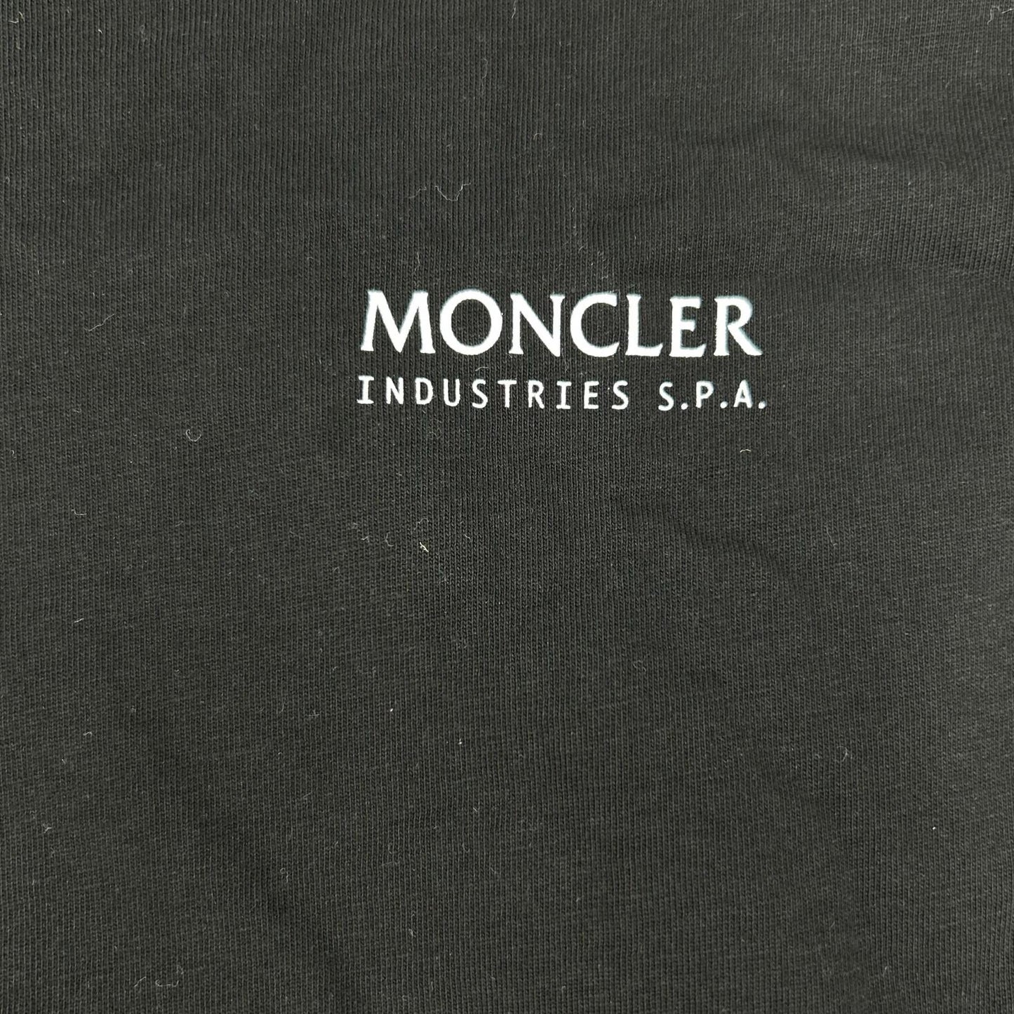 MONCLER 23SS Cotton Back Logo Long Sleeve T-Shirt Black Size M