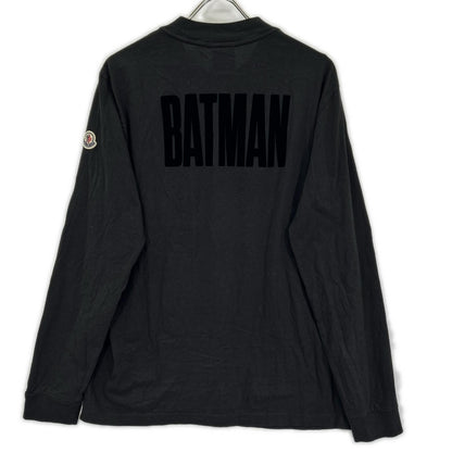 MONCLER 24SS Cotton Batman Long Sleeve T-Shirt Black Size M