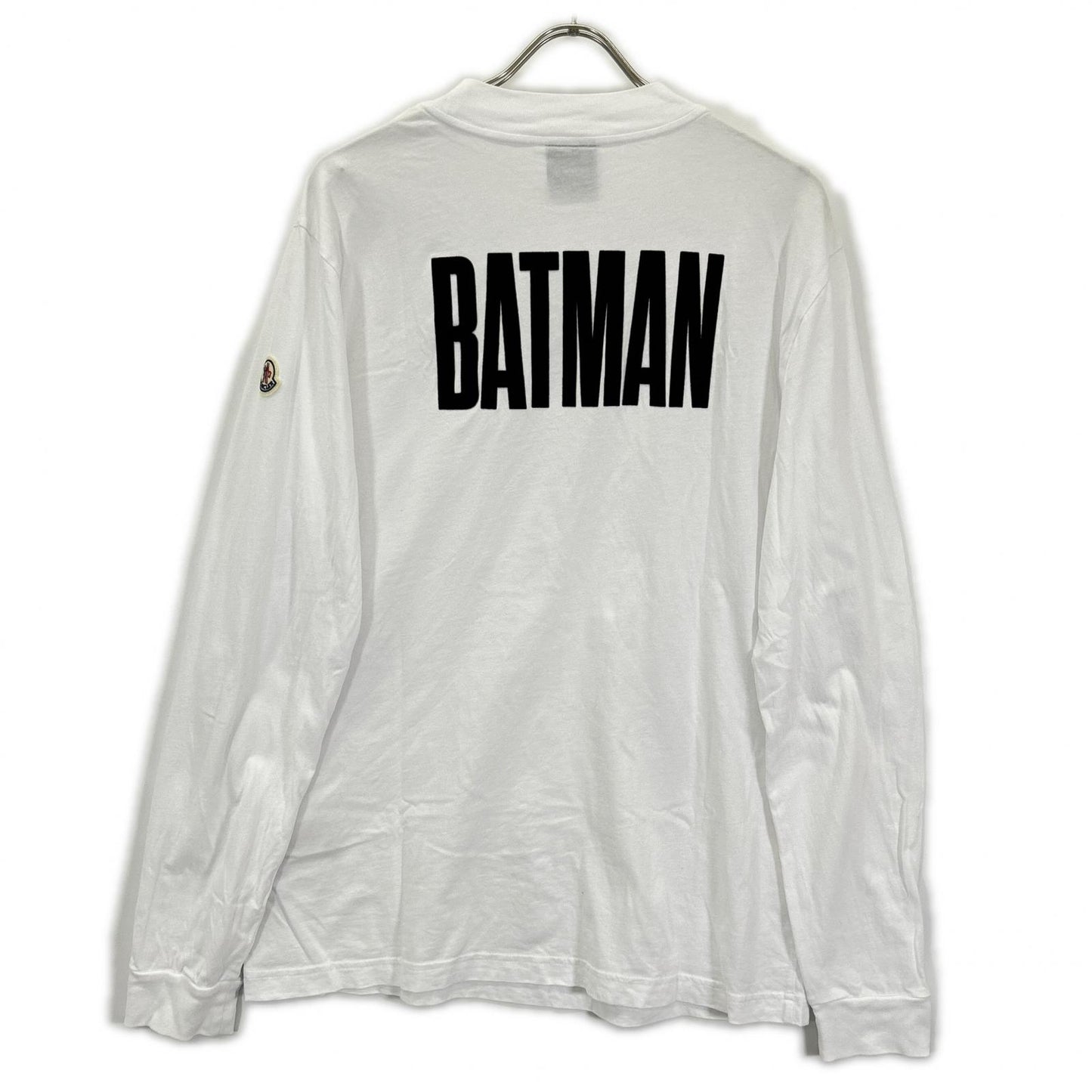 MONCLER 24SS Cotton Batman Long Sleeve T-Shirt White Size M