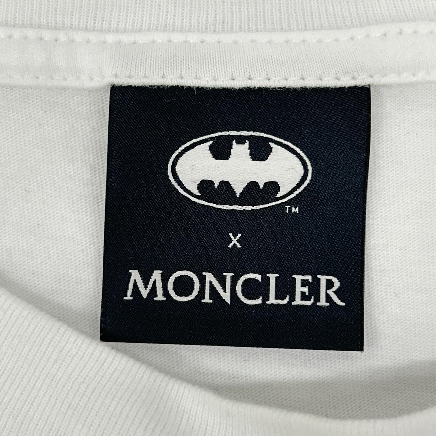MONCLER 24SS Cotton Batman Long Sleeve T-Shirt White Size M