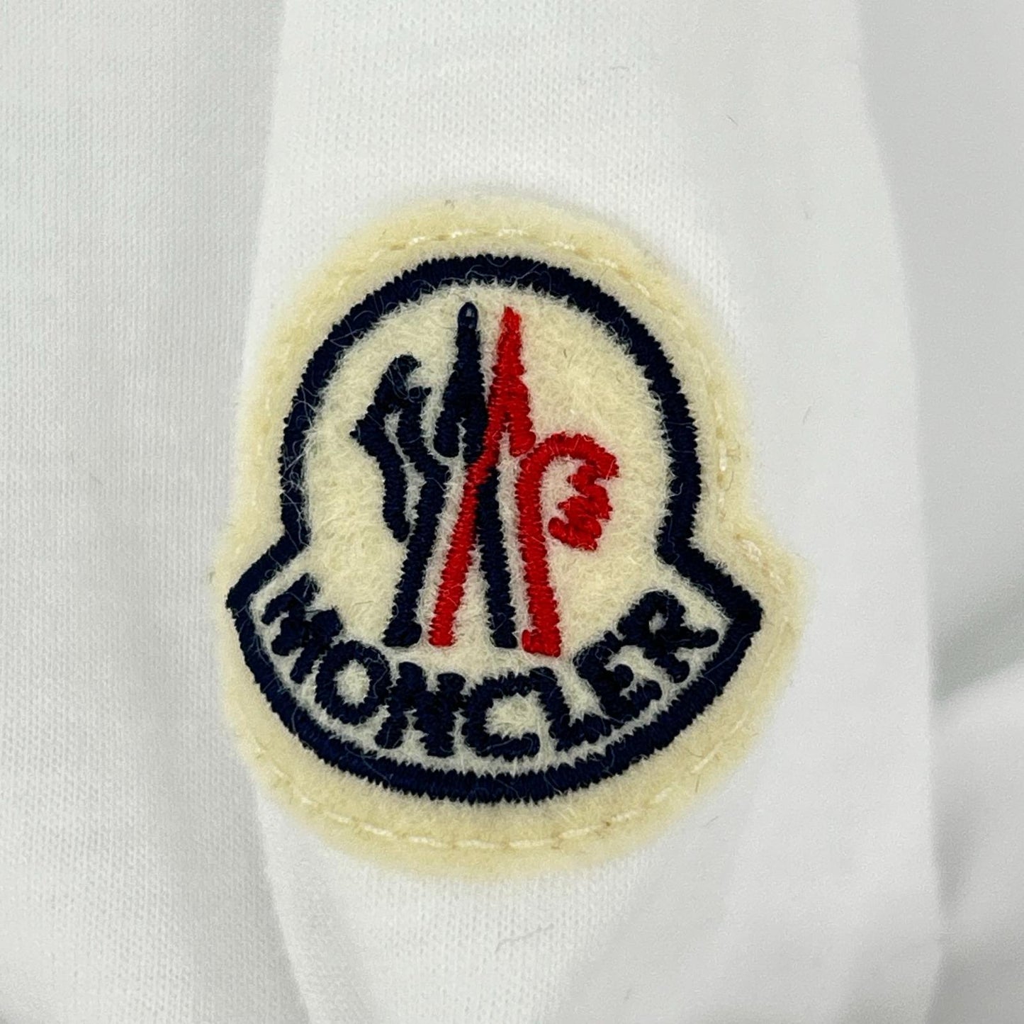 MONCLER 24SS Cotton Batman Long Sleeve T-Shirt White Size M