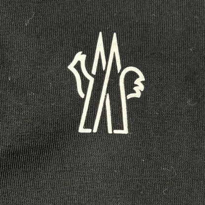 MONCLER 24SS Cotton Logo Patch Long Sleeve T-Shirt Black Size S