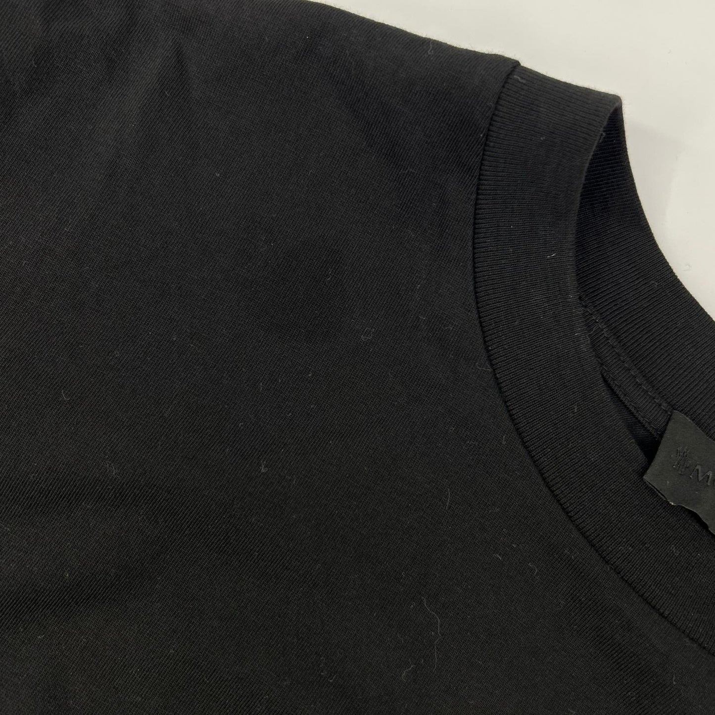 MONCLER 24SS Cotton Logo Patch Long Sleeve T-Shirt Black Size S