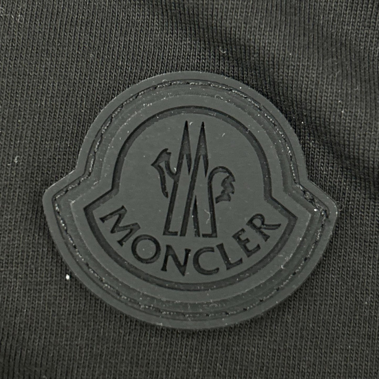 MONCLER 24SS Cotton Logo Patch Long Sleeve T-Shirt Black Size S