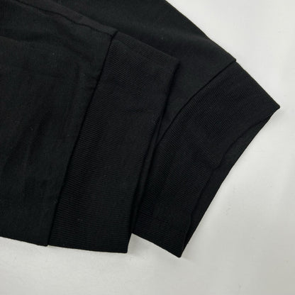 MONCLER 24SS Cotton Logo Patch Long Sleeve T-Shirt Black Size S