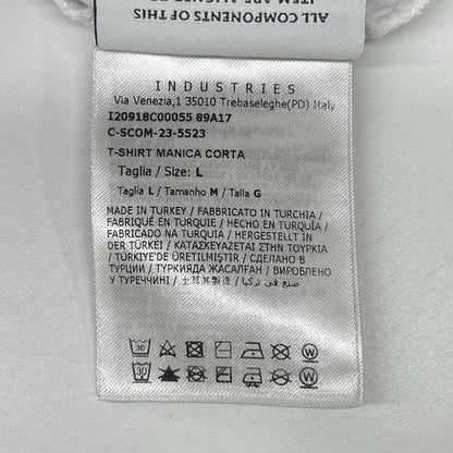 MONCLER 23SS Cotton Front Logo T-Shirt White Size L