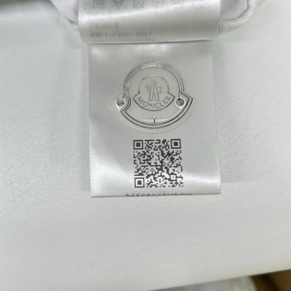 MONCLER 23SS Cotton Front Logo T-Shirt White Size L