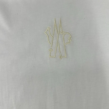 MONCLER 23SS Cotton Front Logo T-Shirt White Size L