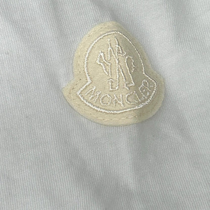 MONCLER 23SS Cotton Front Logo T-Shirt White Size L