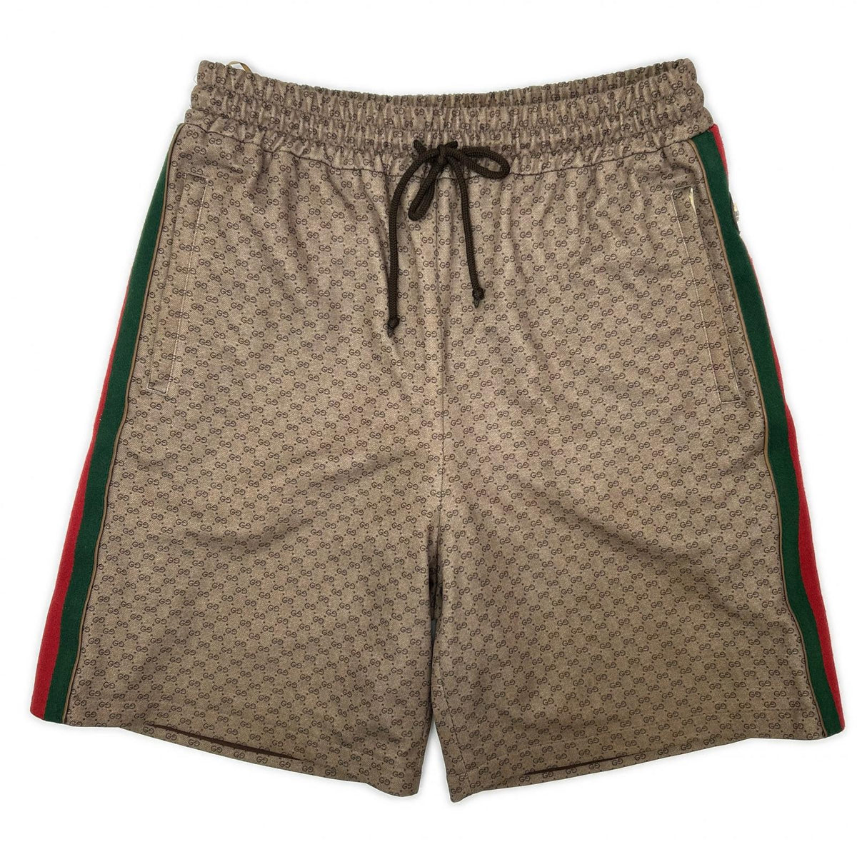 GUCCI GG Monogram Polyester Shorts Brown Size M