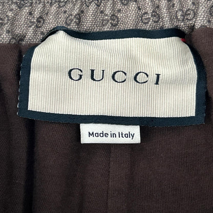 GUCCI GG Monogram Polyester Shorts Brown Size M
