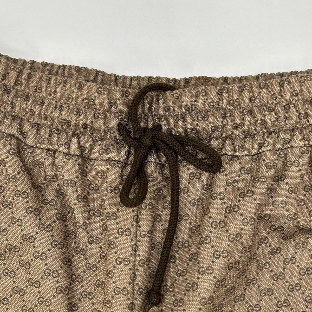 GUCCI GG Monogram Polyester Shorts Brown Size M