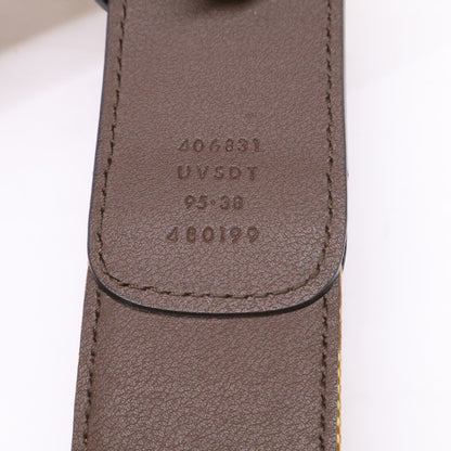GUCCI x adidas GG Trefoil Logo Leather Belt Size ONE SIZE