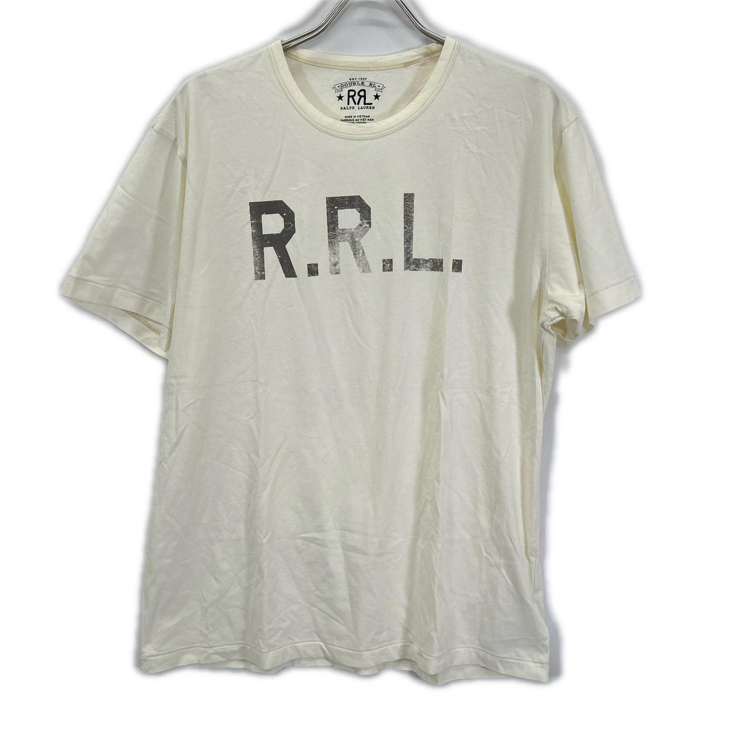 RRL Cotton Crewneck SS T-Shirt White Size L
