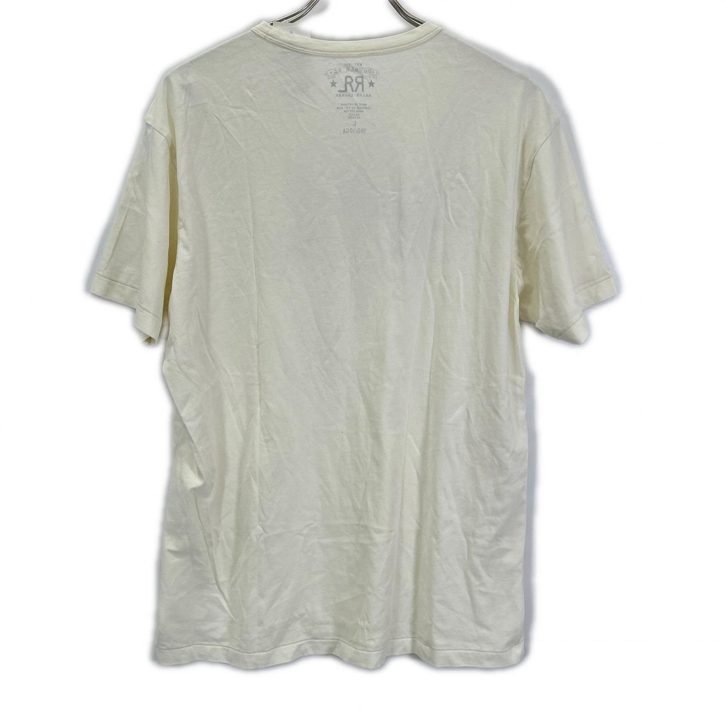 RRL Cotton Crewneck SS T-Shirt White Size L