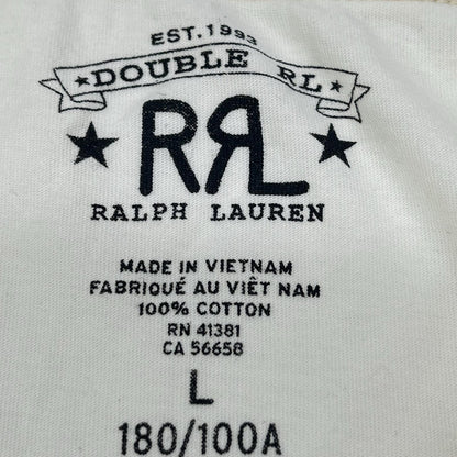 RRL Cotton Crewneck SS T-Shirt White Size L