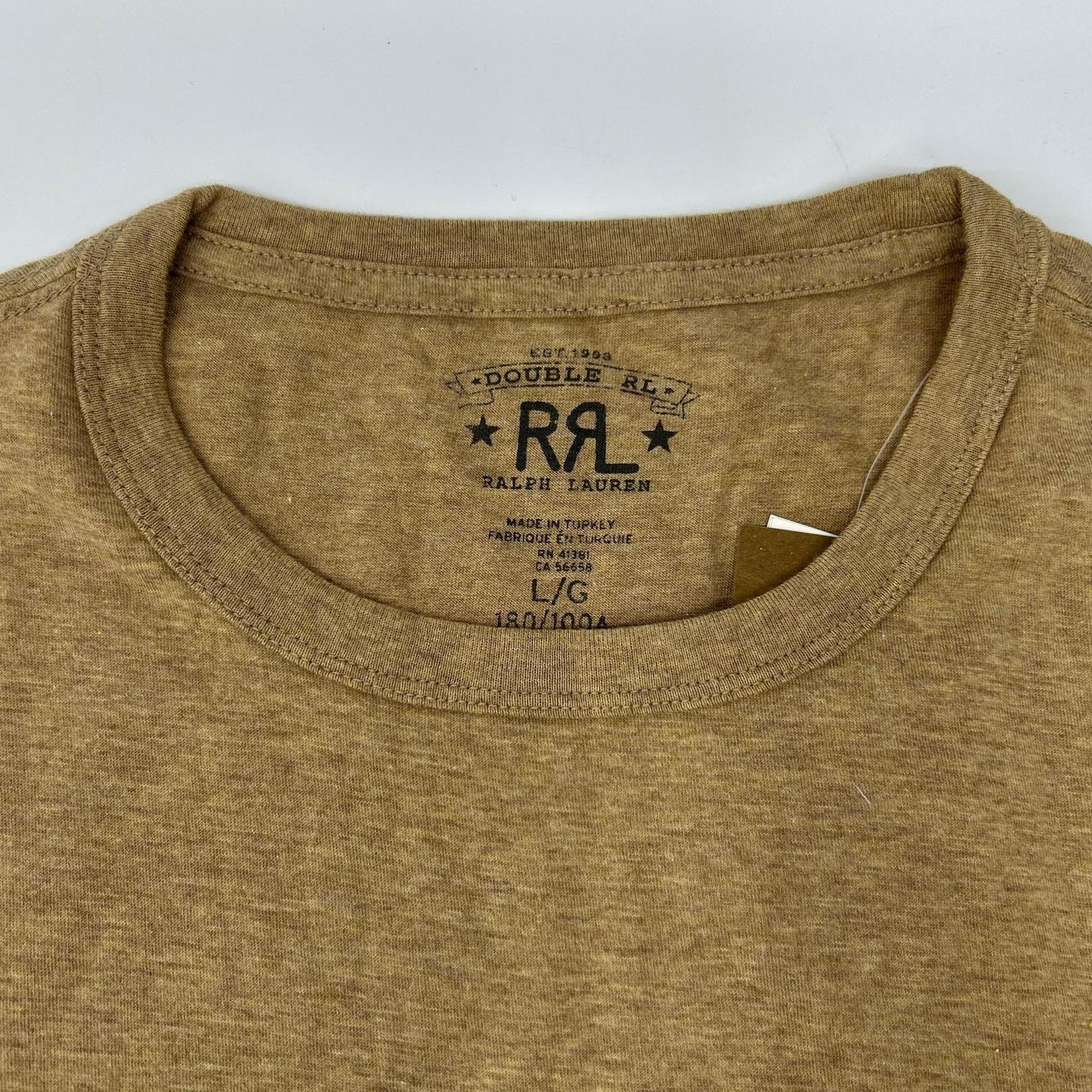RRL Cotton SS T-Shirt Brown