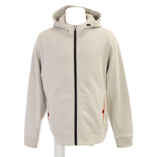 HERMES H800742E Sellier Button Zip Up Hoodie Gray Size XL