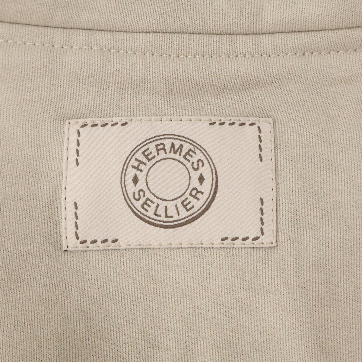 HERMES H800742E Sellier Button Zip Up Hoodie Gray Size XL