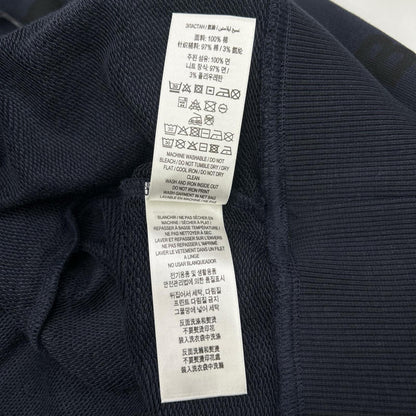 BURBERRY Horseferry Print Cotton Hoodie Dark Navy Size M