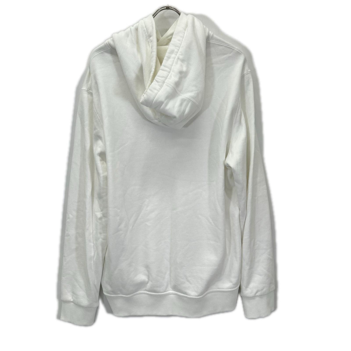 BURBERRY White Raynerbridge EKD Logo Cotton Hoodie Size L